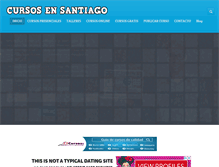Tablet Screenshot of cursosensantiago.com